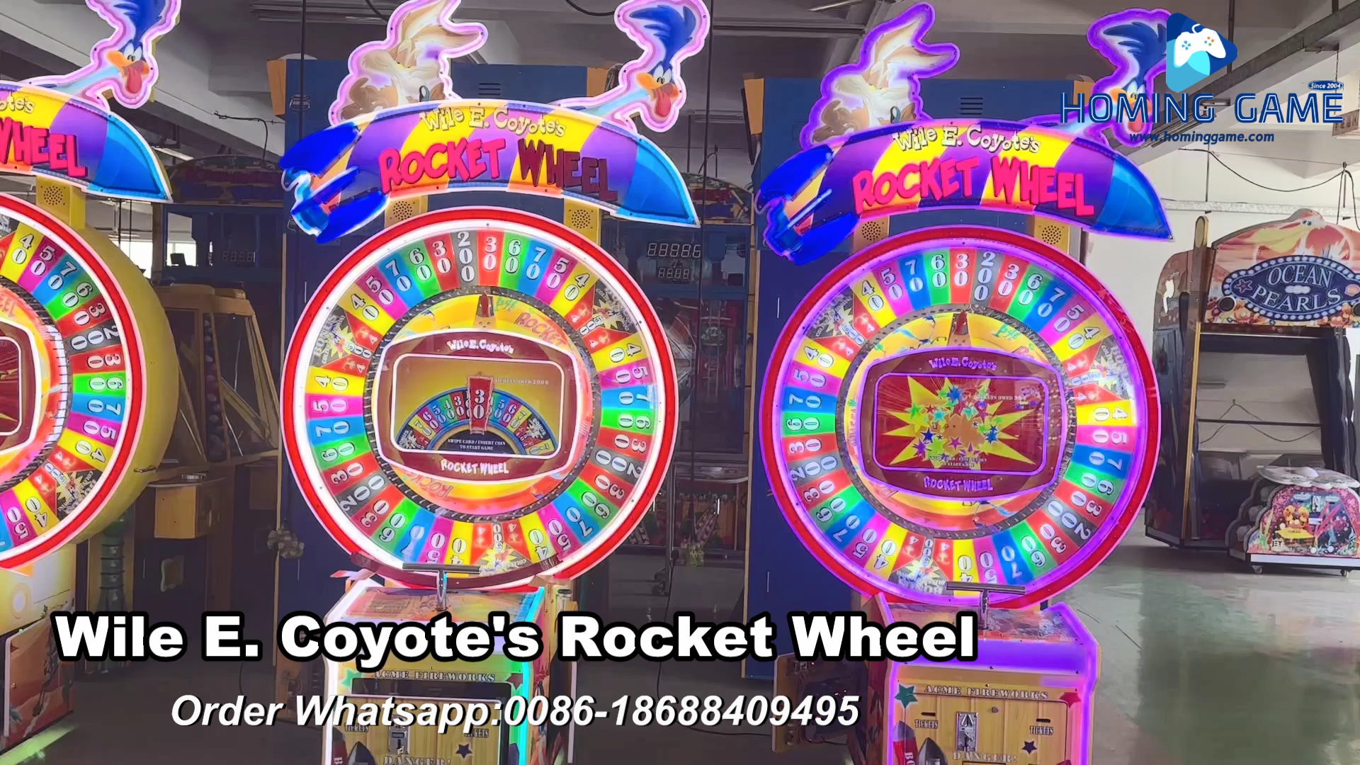 WILE E COYOTE ROCKET WHEEL Redemption Arcade Game Machine by HomingGame #redemptiongame#gamemachine