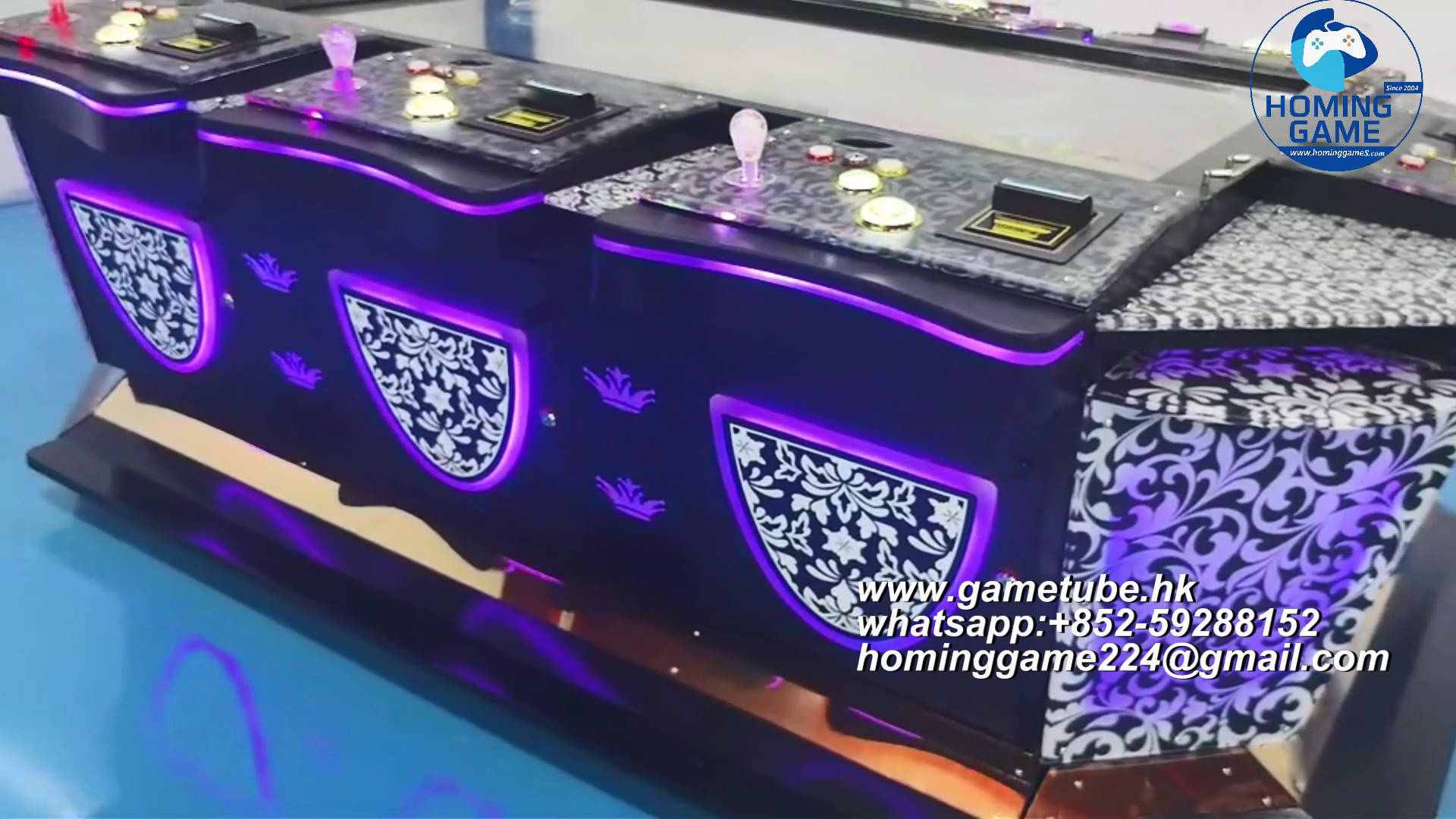 Custom 55 65 85 Inch Multi-Player Fish Hunting Game Machine - 8 to 10 Seats Coin-Operated Arcade Fishing Table | HomingGame Factory Direct