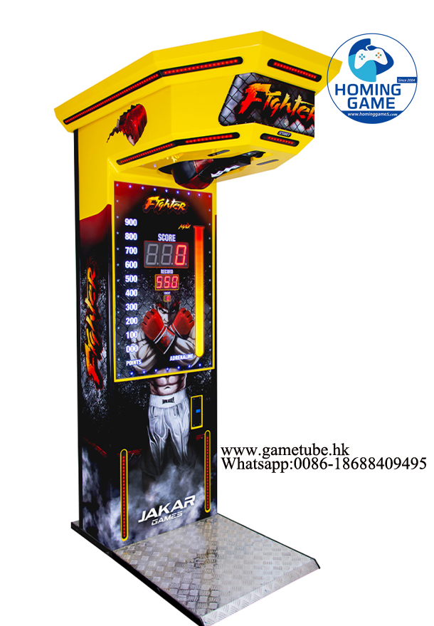 HomingGame Factory Price Coin Operated Boxer Fighter Game Machine Ultimate Punching Strength Tester Arcade Machine for Sale