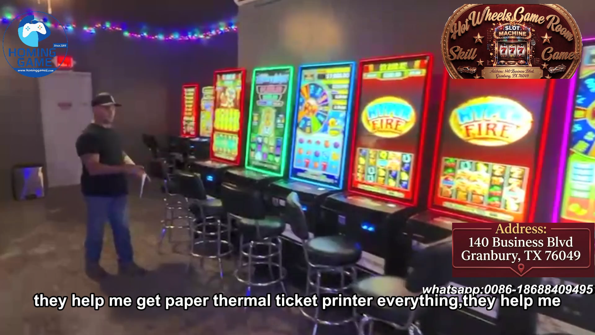 NEW OPENING: Granbury’s Hottest Gaming Destination is HERE!-HOT WHEELS GAME ROOM- All Skill Brand New 43 Inch Vertical Slot Table Game Machine