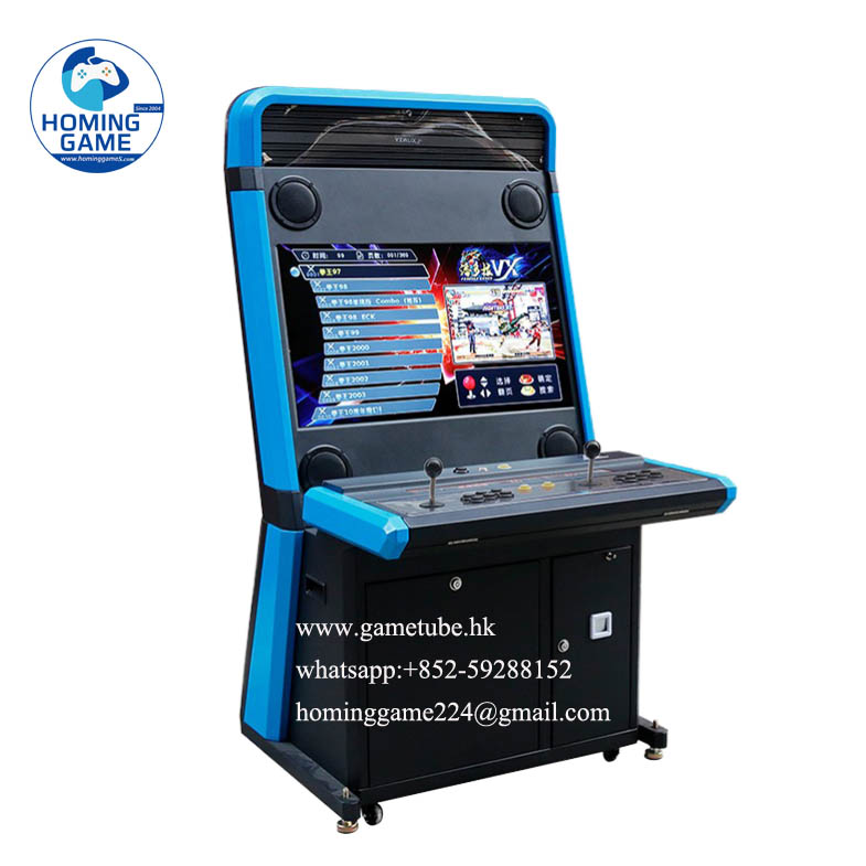 HomingGame Professional 32 Inch Fighting Arcade Machine – Coin Operated 2-Player Retro Video Game Cabinet for Commercial Venues
