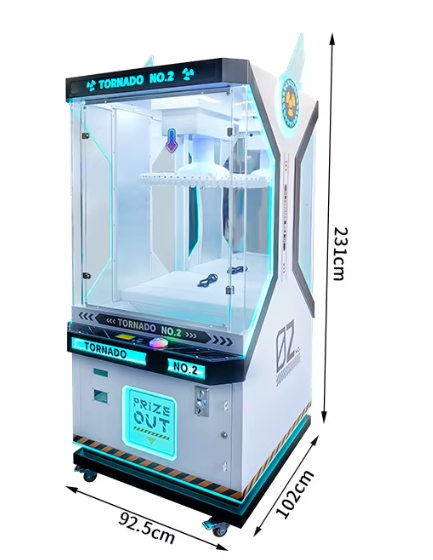 USA Hot Coin Operated Tornado Clip Spin Prize Redemption Game Machine | HomingGame Factory Supply