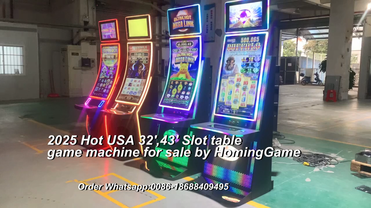 2025 Hot 32 inch ,43 inch Curve Touch Screen Slot Table Arcade Game Machine By HomngGame#casino