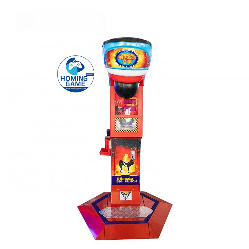 2026 Hot Sale Big Punch Boxing Arcade Machine | Coin Operated Strength Tester Game | High Profit Punch Power Machine for Amusement Center | HomingGame Factory Direct Supply