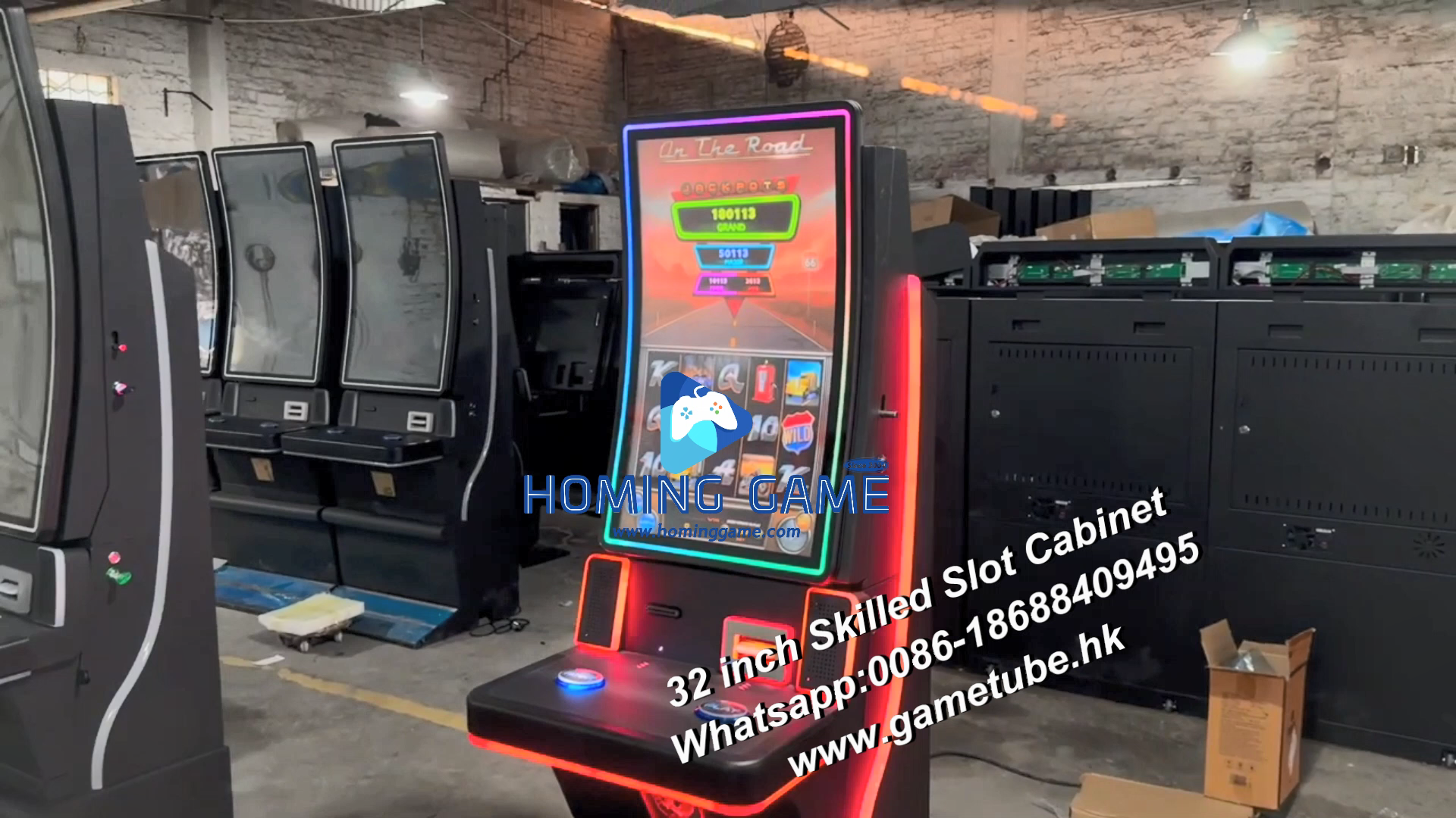 Arcade Made in China 32 inch Skilled Slot Game Cabinet Touch Monitors Video Skilled Machines For Sale by HomingGame #slotmachine 
