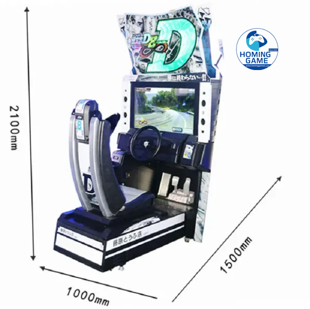 Initial D 8 Arcade Racing Game Machine | Coin Operated Driving Simulator Video Arcade Game | HomingGame Factory OEM Manufacturer