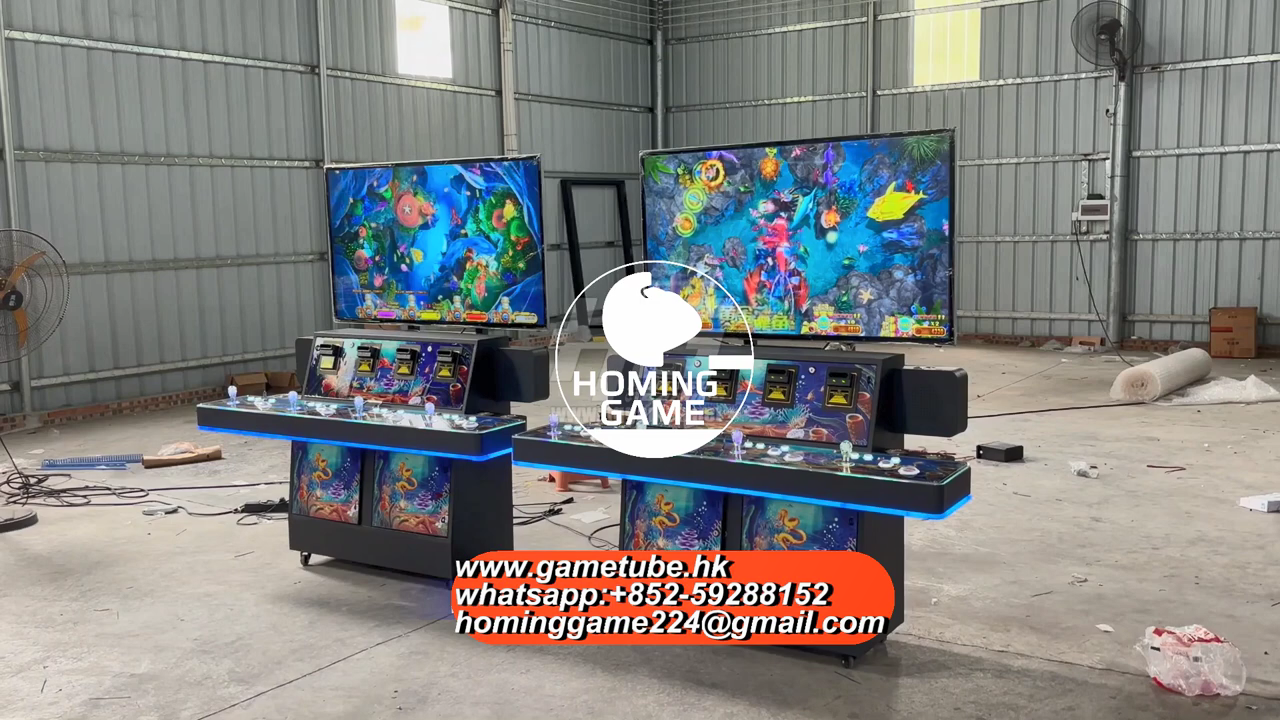 Hot-Selling Luxury 55-Inch 4-Player Stand-Up Fish Table Game Machine | HomingGame Factory Direct