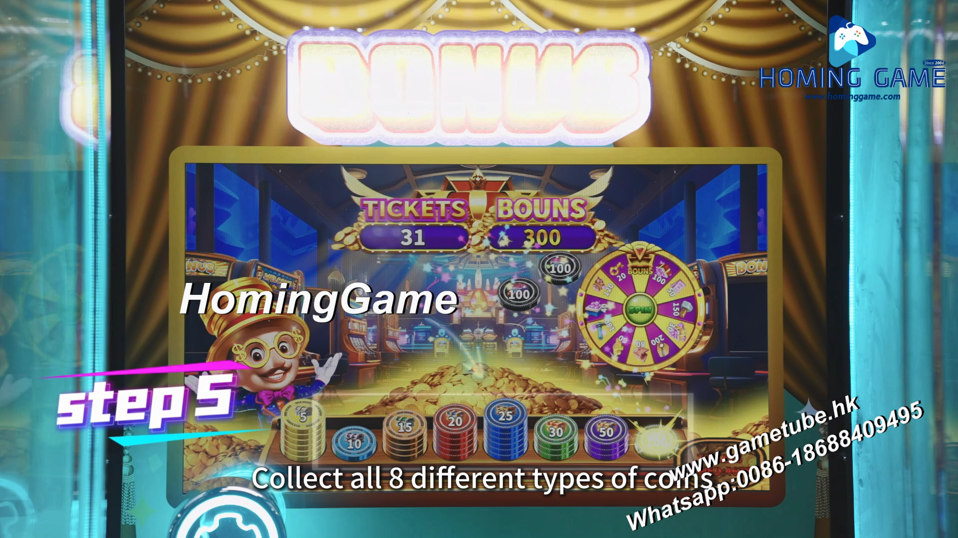 New Arrivial Popular Big Bouns Coin Operated Gold Seeker lottery Redemption Arcade Game Machine Crane Machine