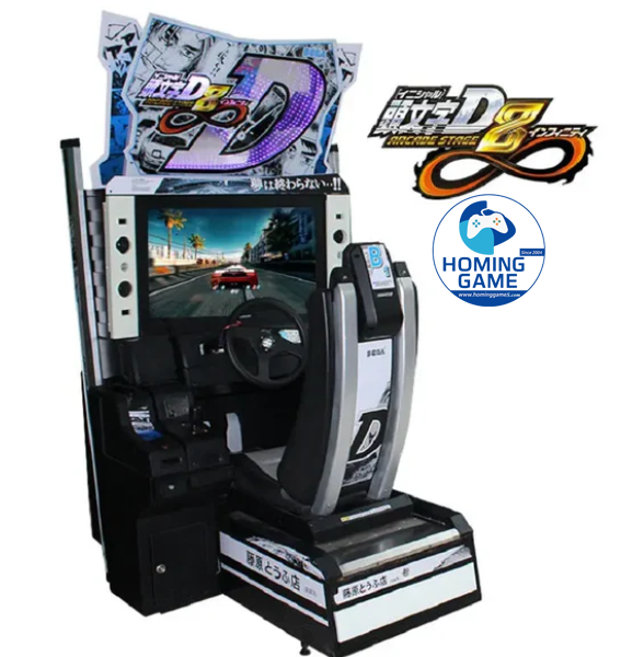 Initial D 8 Arcade Racing Game Machine | Coin Operated Driving Simulator Video Arcade Game | HomingGame Factory OEM Manufacturer