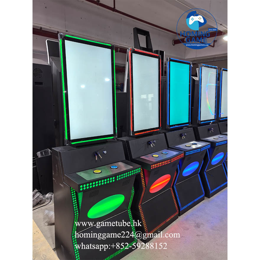 HomingGame Hot Selling 32" 43" Curved Vertical Touch Screen Monitor Fusion Skill Game Cabinet Coin Operated Arcade Slot Machine