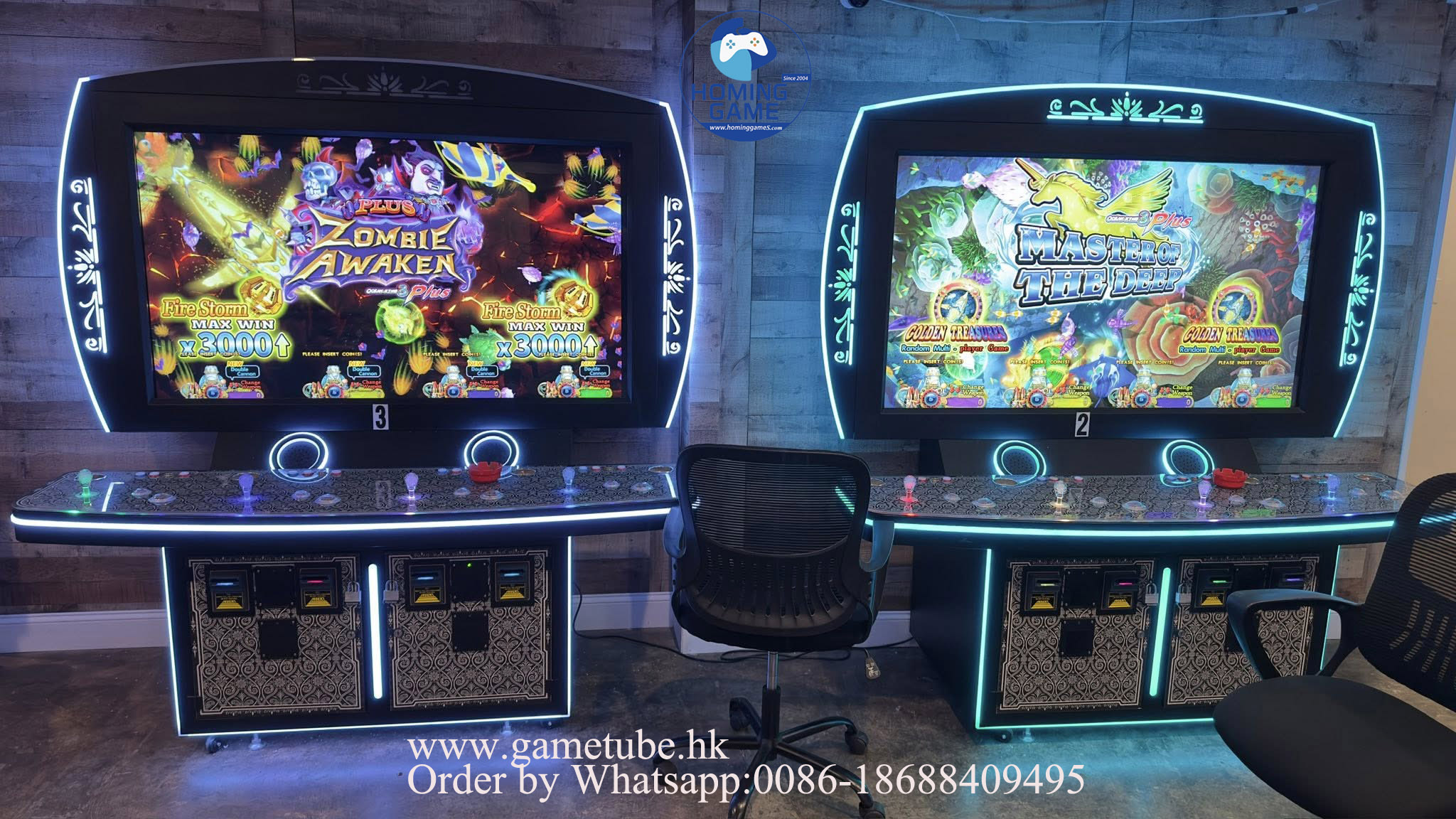 HomingGame Factory Price 10 Player Fishing Game Machine 86 Inch LCD Coin Operated Arcade Fish Hunter Table Ocean King 3 Plus Custom Software
