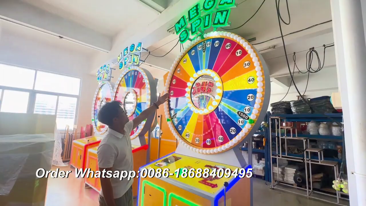 Win Super Bonus Redemption Ticket At HomingGame Mega Spin Redemption Arcade Game Machine#arcade