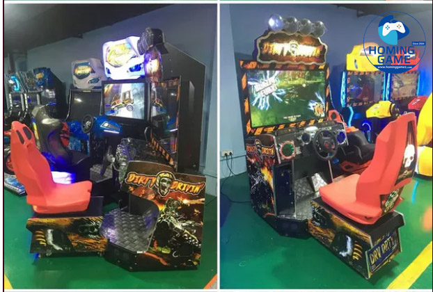 HomingGame Factory 42 Inch Dirty Drivin Racing Driving car Simulator Arcade Coin Operated Racing car game machine for Amusement Center