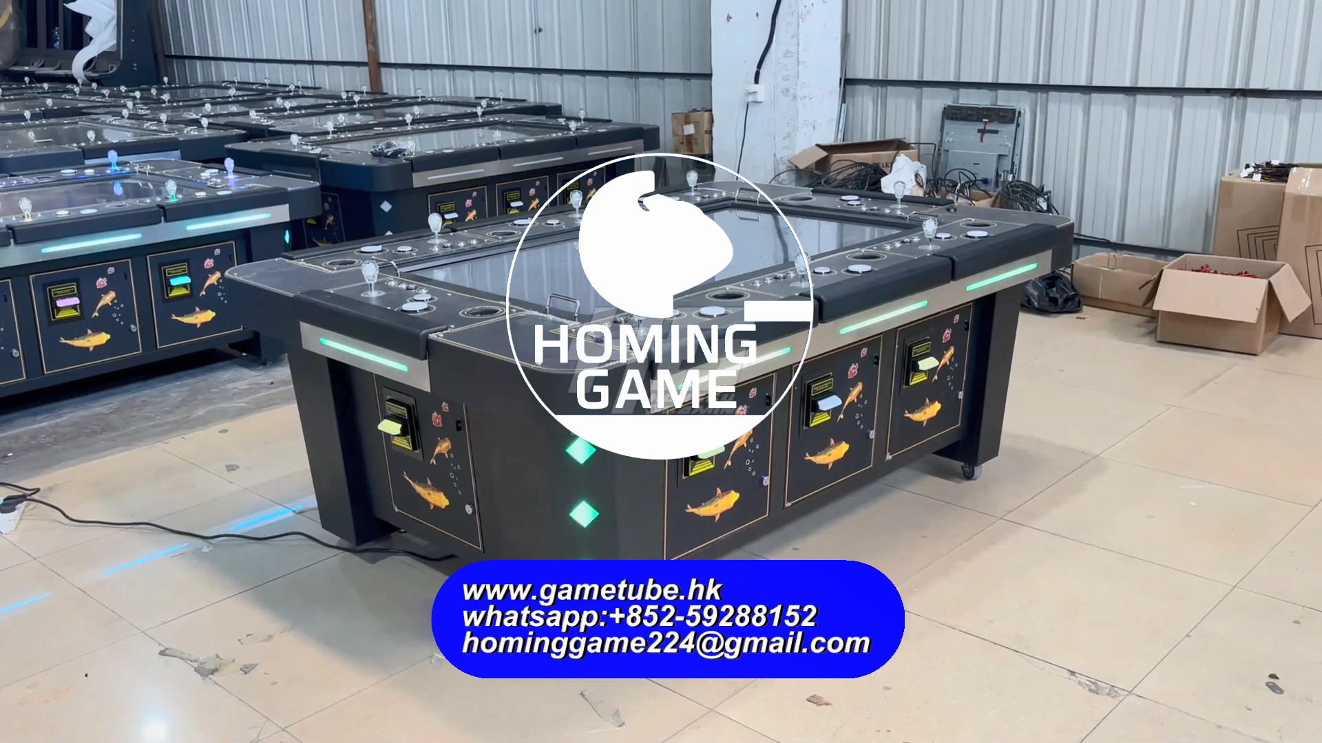 So Luxurious 8 Player 55 Inch Fish Game Machine - 8 Seat Arcade Table Cabinet by HomingGame