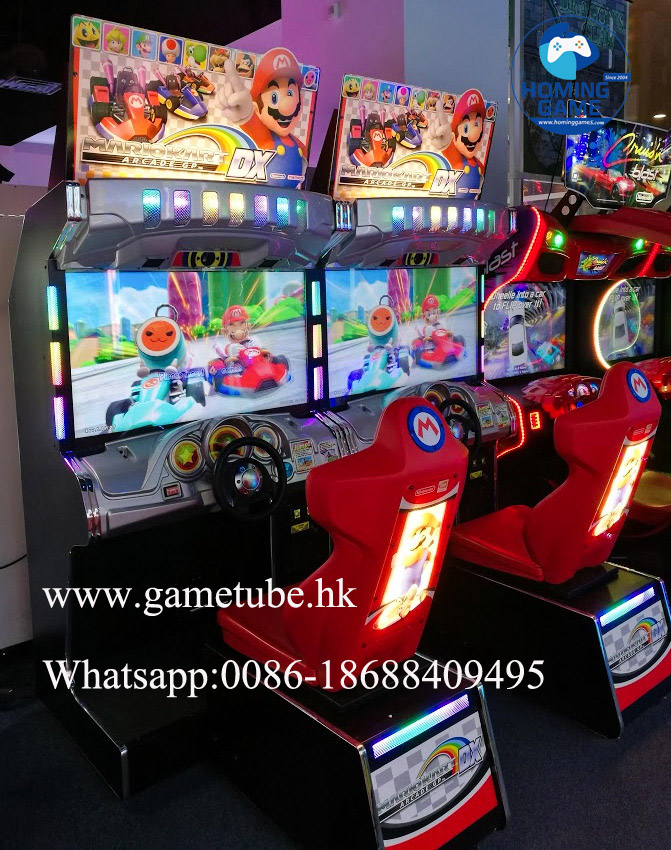 HomingGame Factory Price Mario Kart Arcade GP DX Racing Car Game Machine 42 Inch HD Screen 2 Players Linkable Electronic Arcade Simulator