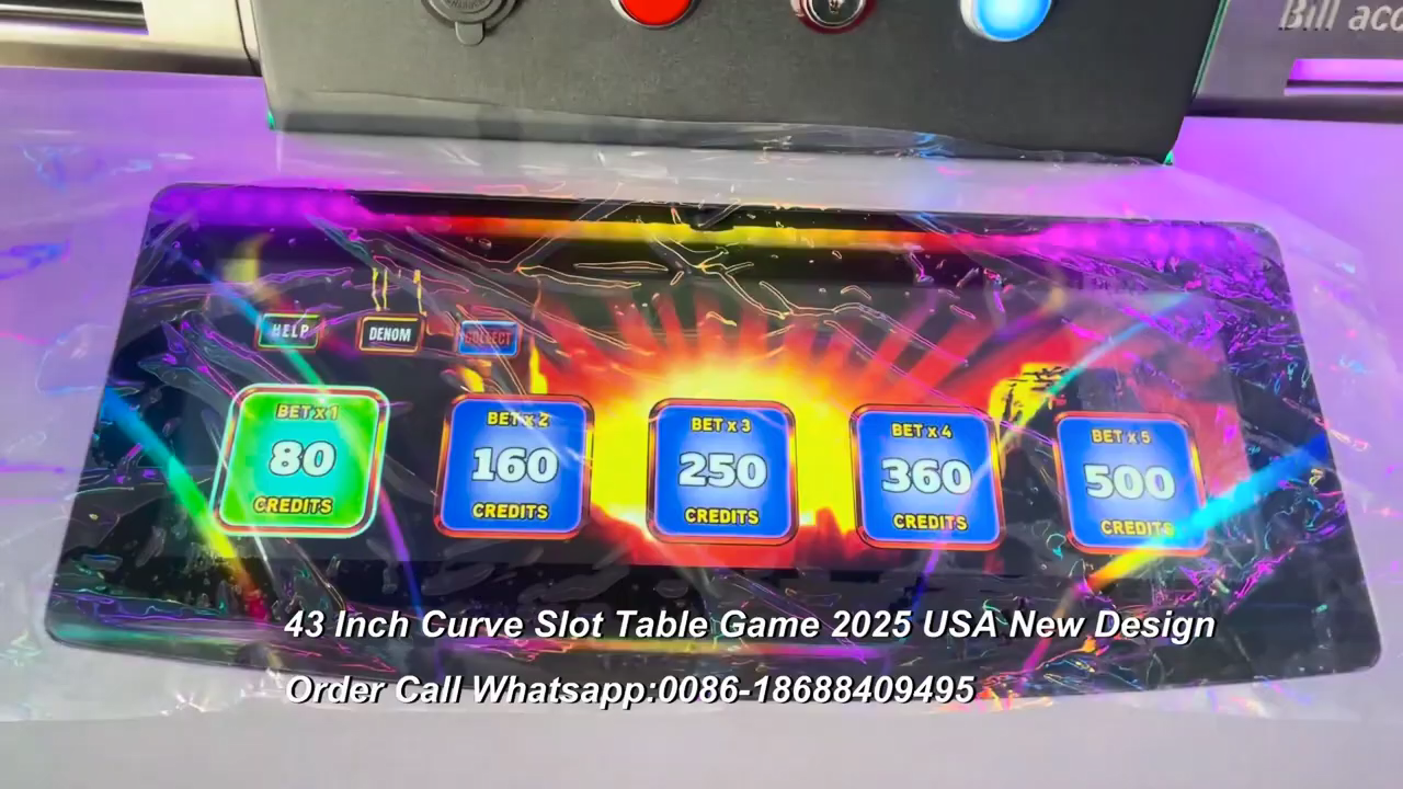 43 Inch Curve Slot Table Arcade Game Machine Touch Screen 2025 USA New Design Supply by HomingGame