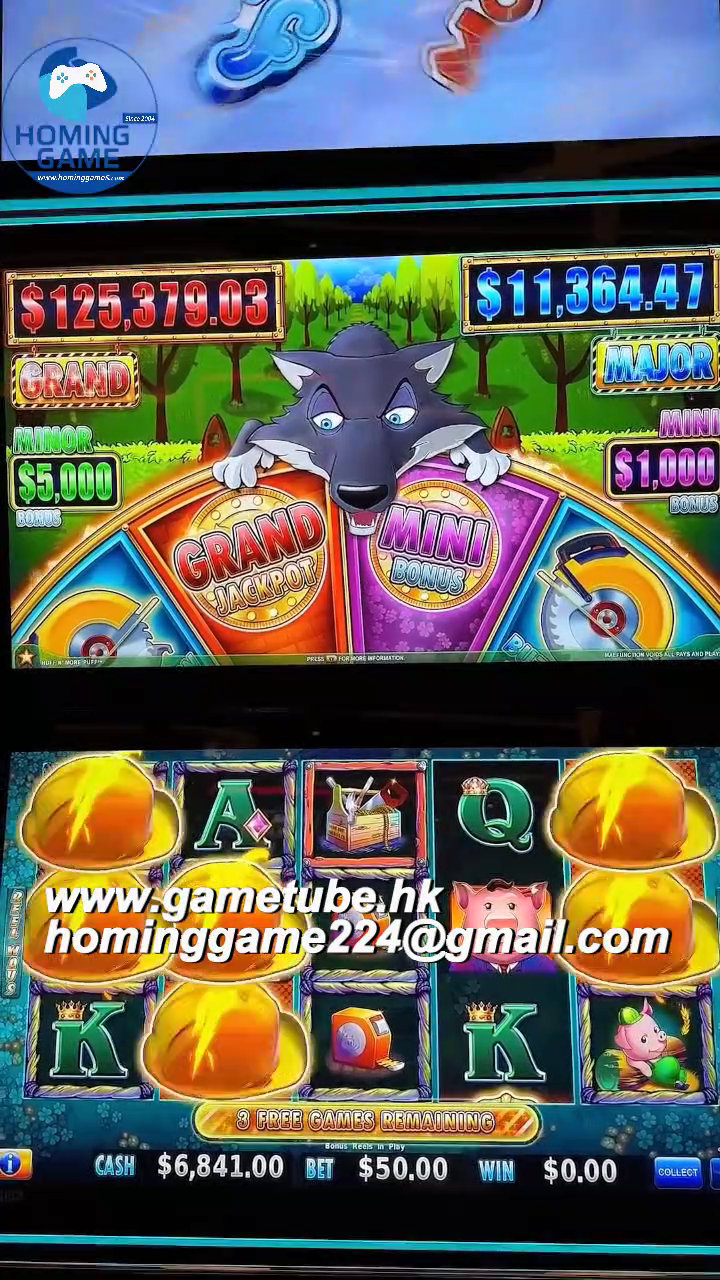 HomingGame Factory 2-in-1 Huff N' Puff Slot Table Game Machine Upgraded Vertical Skill Cabinet HET 8.0 Software for Lounge & Route Venues(Order Send Email:hominggame224@gmail.com)