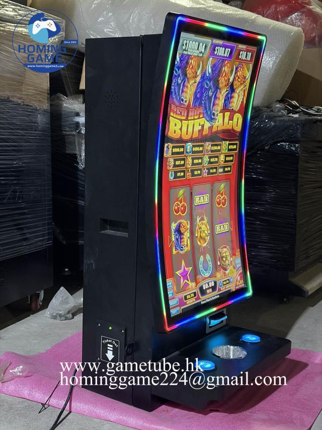 HomingGame Factory Direct Wholesale: 32-Inch Curved Touch Screen Fusion 4 fusion 6 Skill Slot Table Interactive Arcade Game Machine