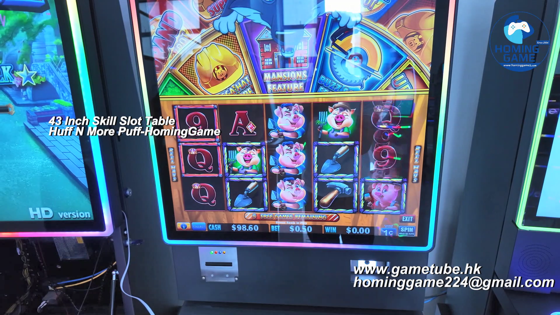 [2026 Hot Sale] 43 Inch Skill Slot Table Game Machine Huff N