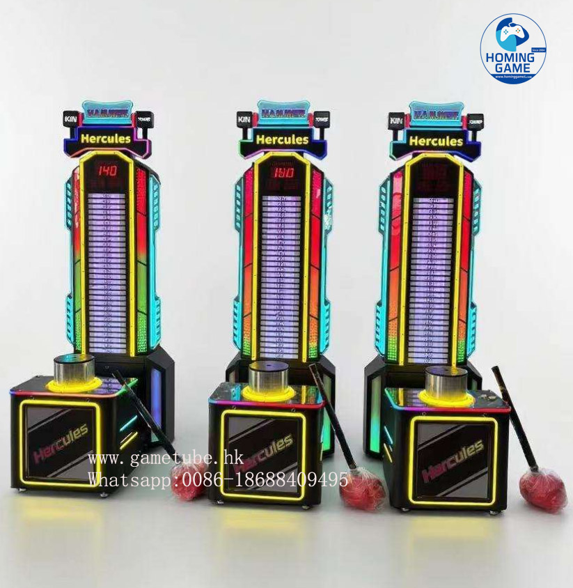 High-Performance Hercules Punching Boxing Game Machine – Heavy Duty Metal Coin-Operated Arcade Sports Machine