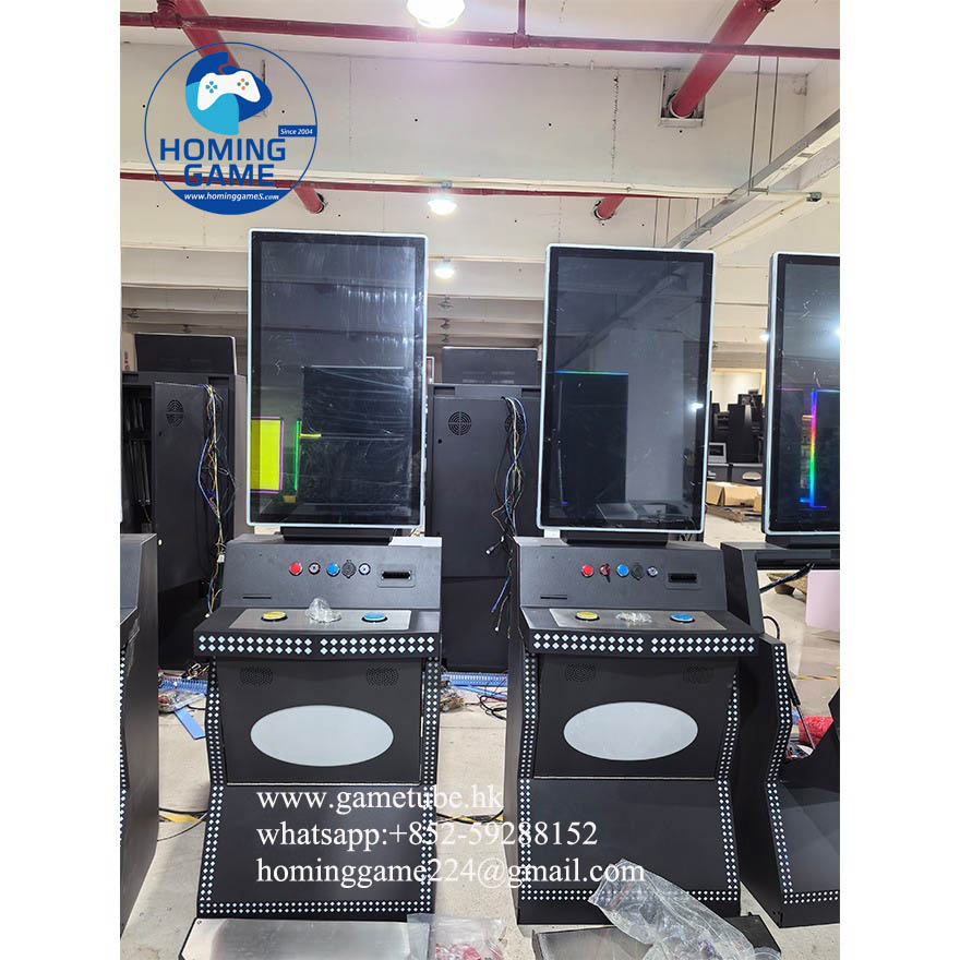 HomingGame Hot Selling 32" 43" Curved Vertical Touch Screen Monitor Fusion Skill Game Cabinet Coin Operated Arcade Slot Machine