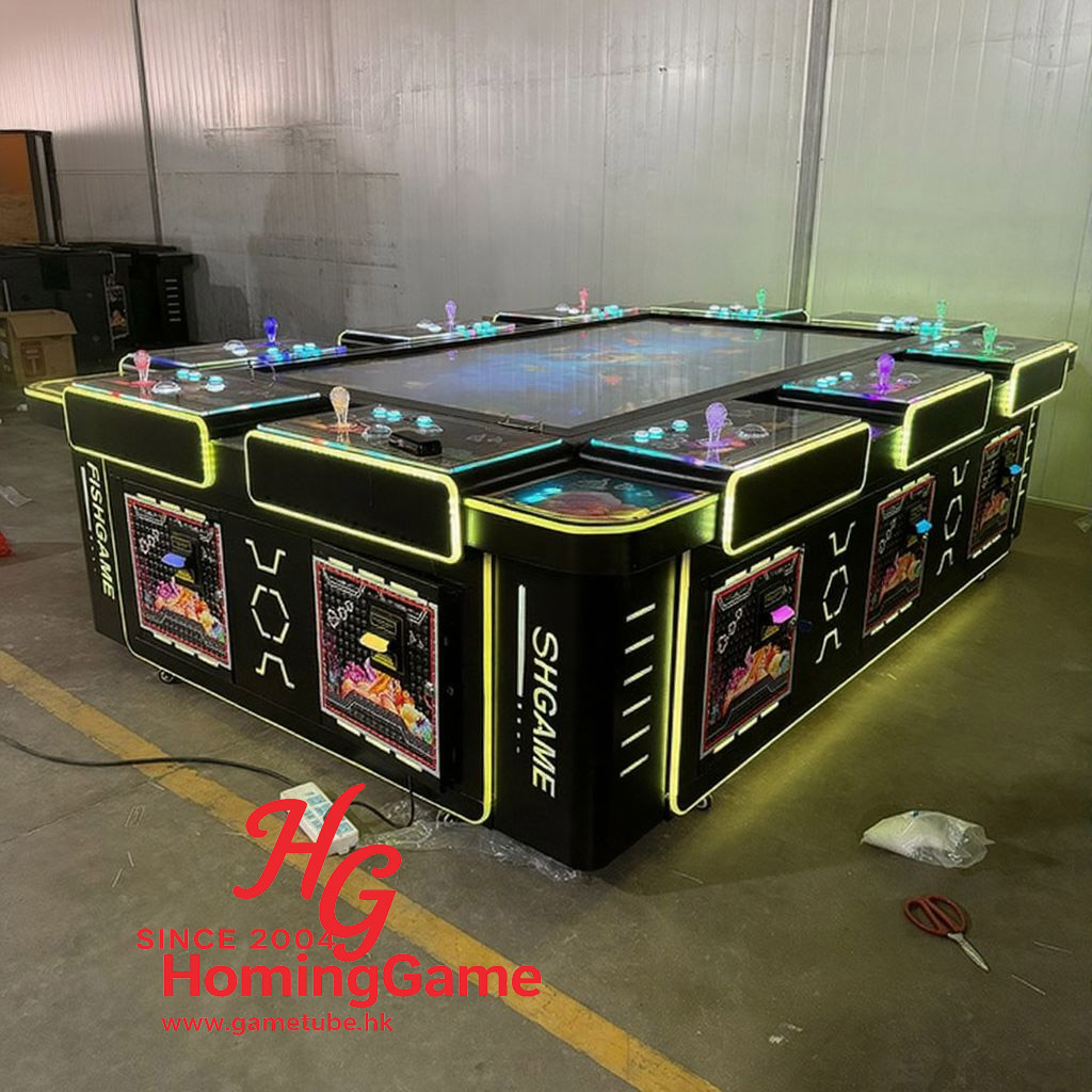86 Inch 10 Player Skilled Fish Hunter Arcade Game Table by HomingGame | Factory Direct Fishing Game Machine