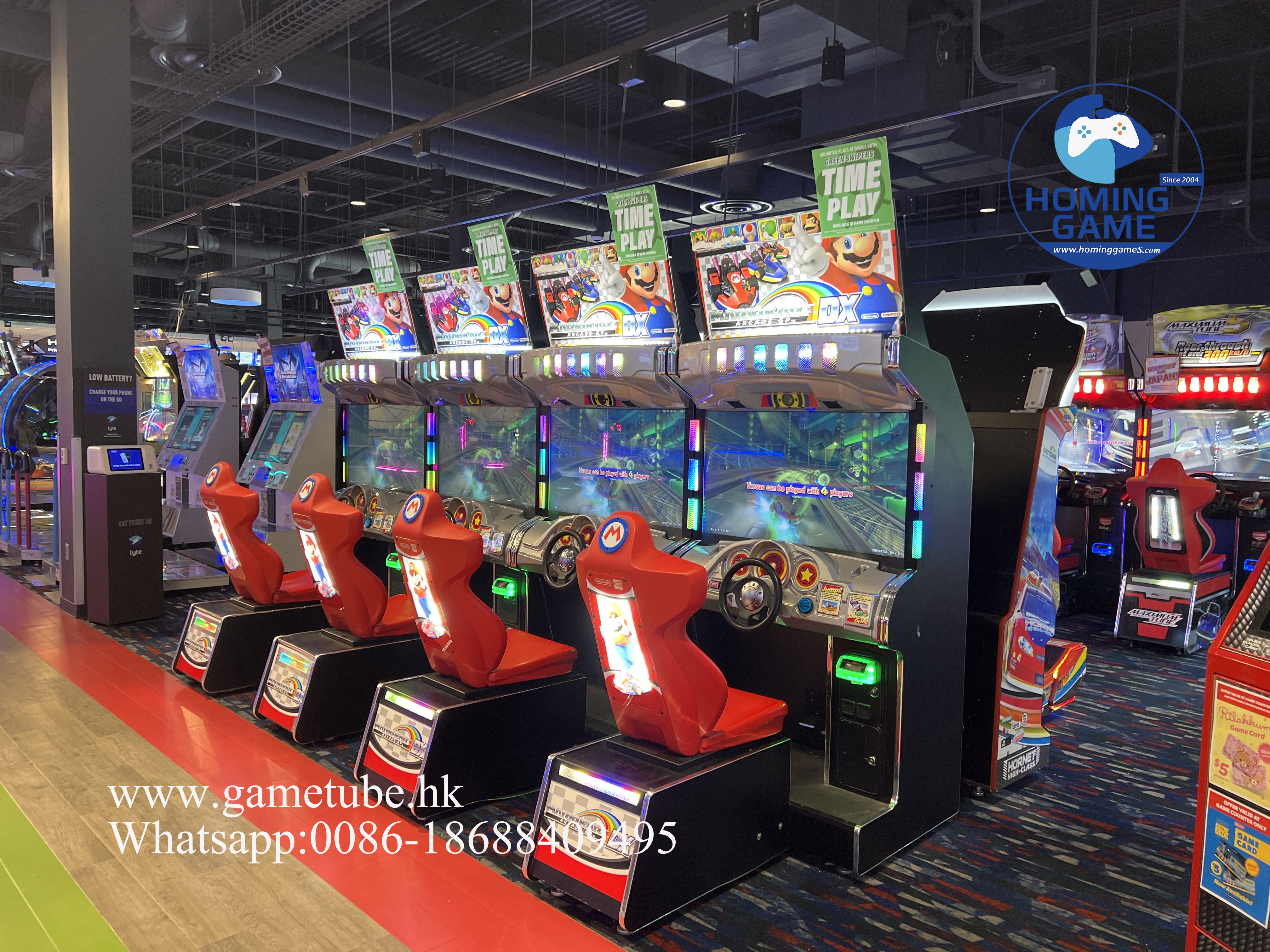 HomingGame Factory Price Mario Kart Arcade GP DX Racing Car Game Machine 42 Inch HD Screen 2 Players Linkable Electronic Arcade Simulator