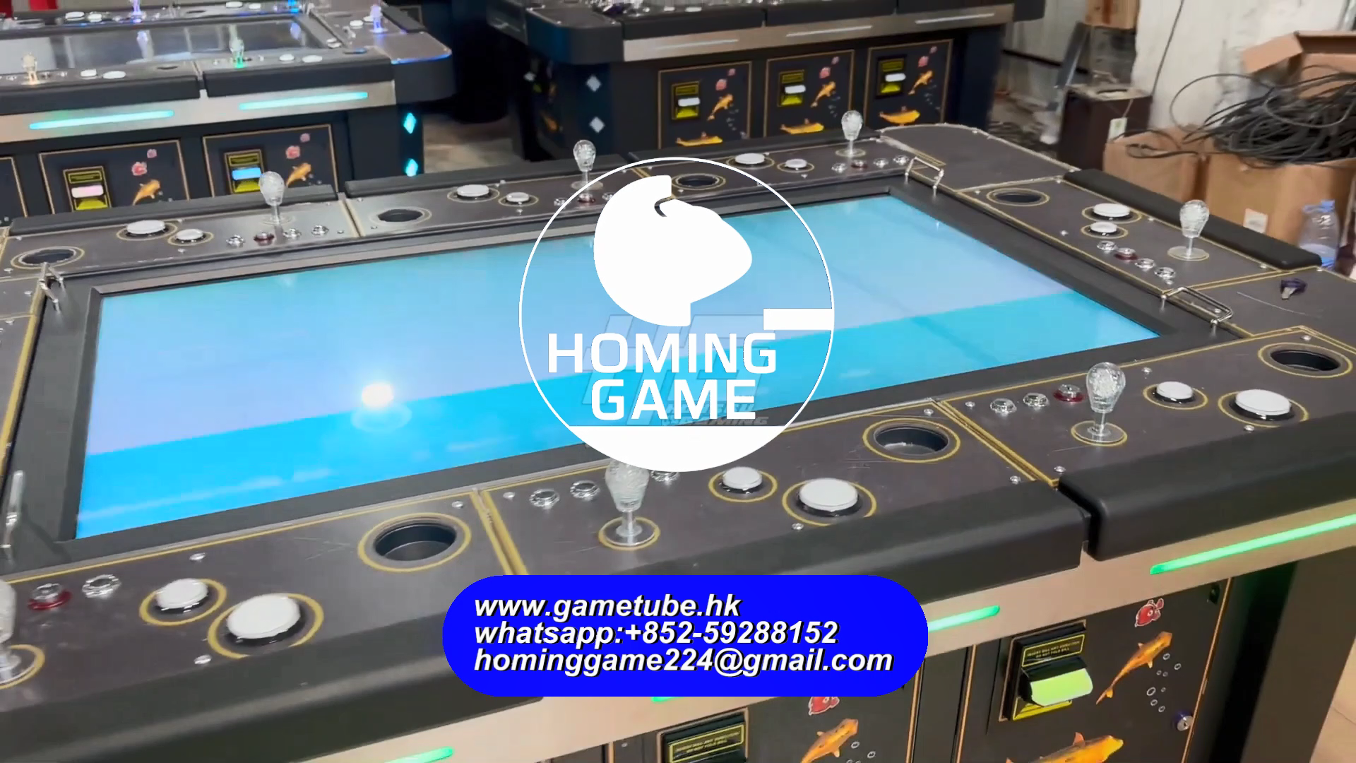 So Luxurious 8 Player 55 Inch Fish Game Machine - 8 Seat Arcade Table Cabinet by HomingGame