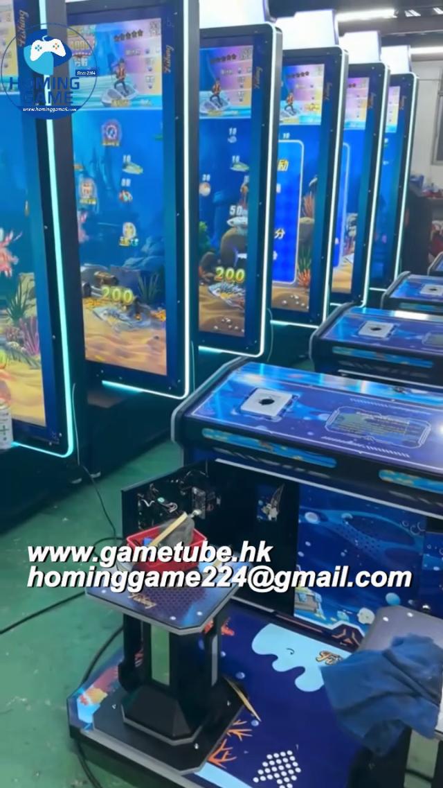 4-Player Kids Go Fishing Arcade Machine &ndash; Commercial Lottery Ticket Redemption Vending Kiosk (Factory Assembly & Install Vlog Edition-Order Send Email:hominggame224@gmail.com)