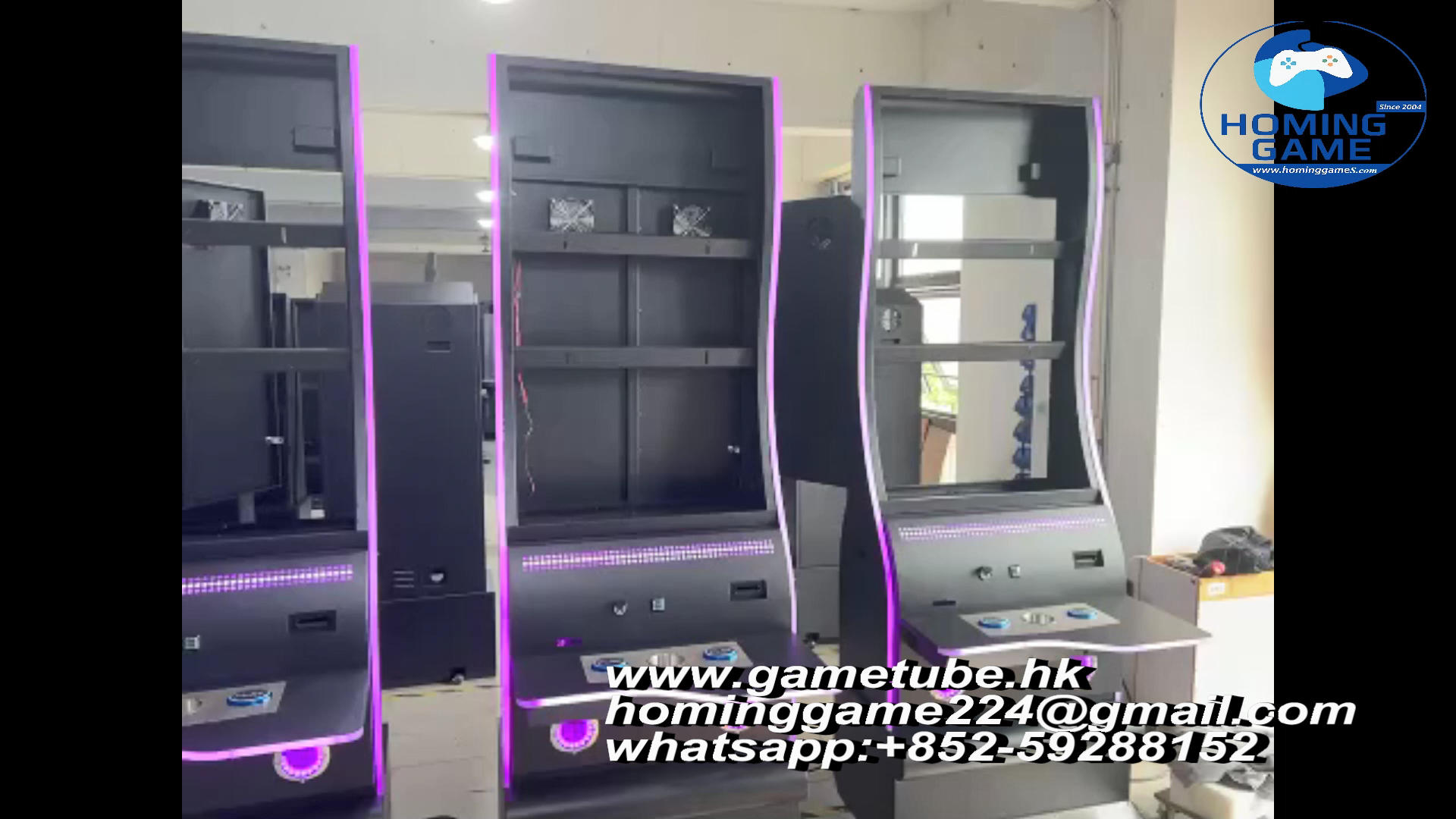 55 Inch S-Curve Touch Monitor High Resolution Game Room Large Video Games Cabinet Metal Skill Game Machine Amusement Equipment &mdash; HomingGame Factory Direct