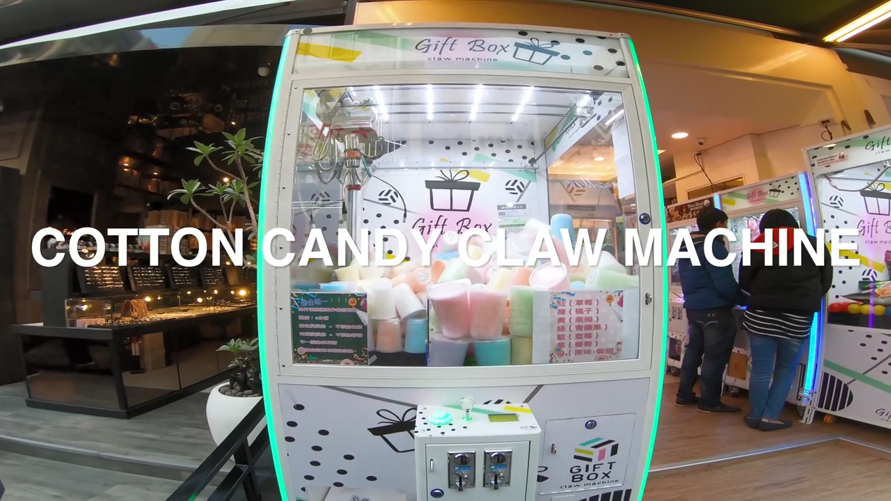 Coin Operated Cotton Candy Claw Machine Prouced by HomingGame#gamemachine #arcadegamemachine