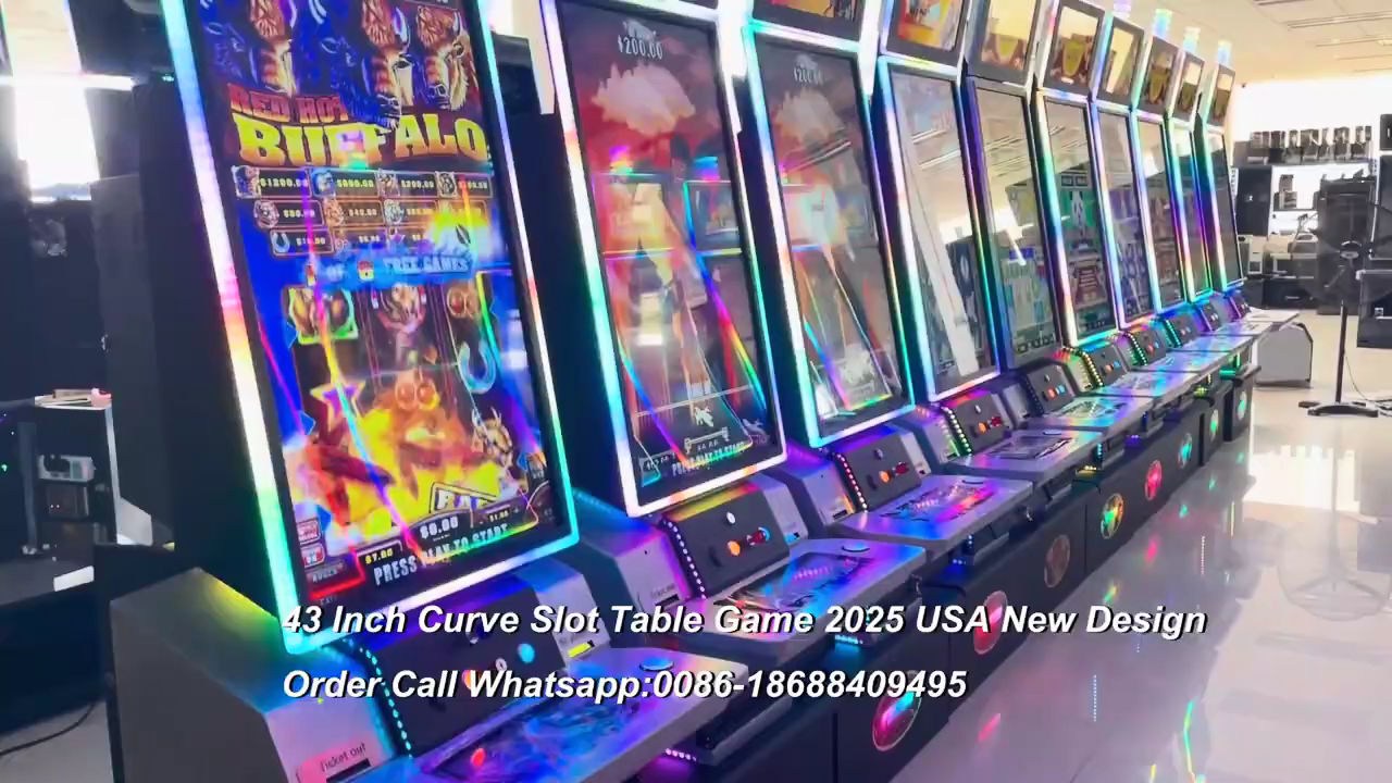 43 Inch Curve Slot Table Arcade Game Machine Touch Screen 2025 USA New Design Supply by HomingGame