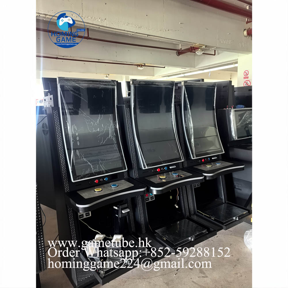 HomingGame 2026 Custom 32-Inch Curved Skill Game Cabinet &ndash; Industrial Vertical Touchscreen Arcade Machine for Gaming Centers