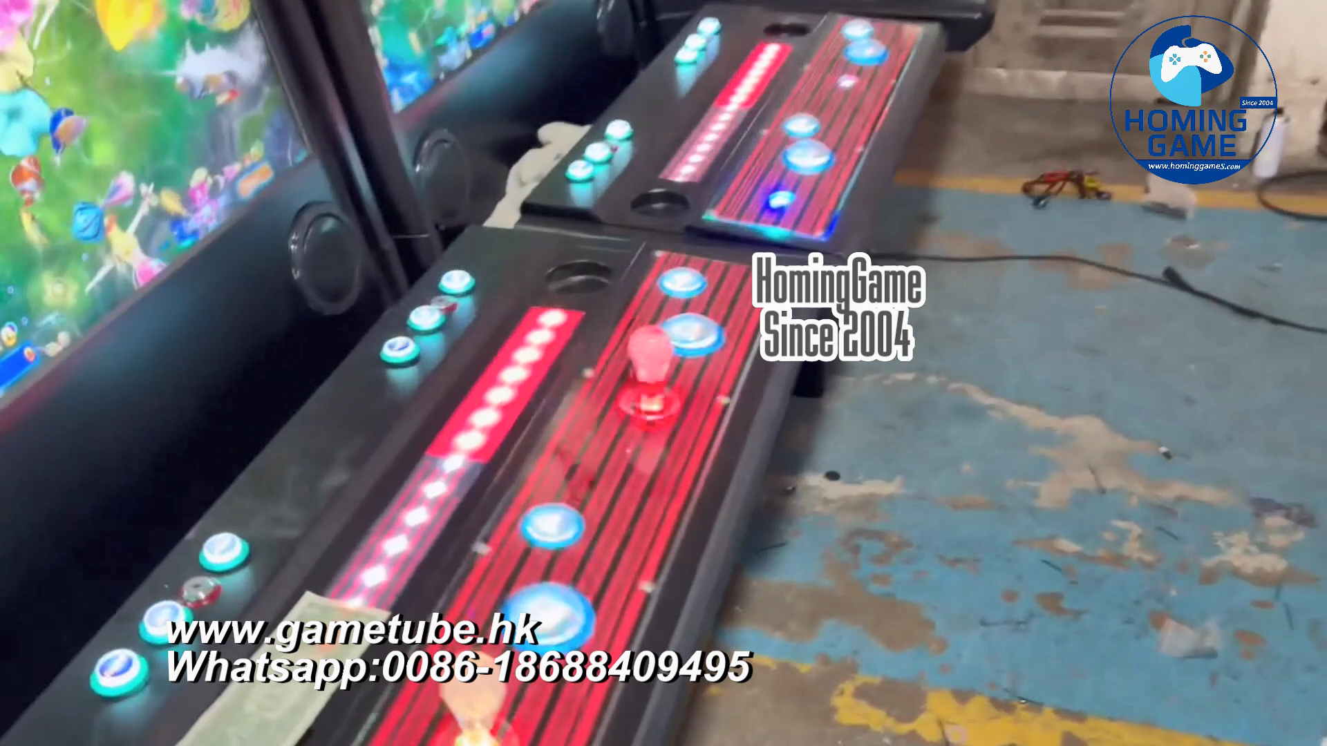 2026 HomingGame 2 Player Upright Fishing Table Game Machine | Commercial Fish Shooting Arcade Cabinet | High-Profit Arcade Game