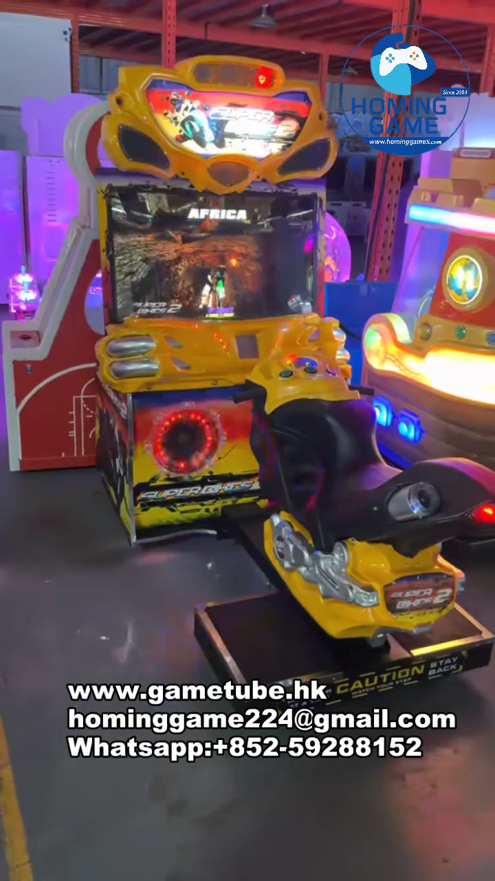 Factory Direct Super Bike 2 Racing Motorbike Simulator Machine - Immersive Skill-Based Arcade Racing Experience - HomingGame Co., LTD