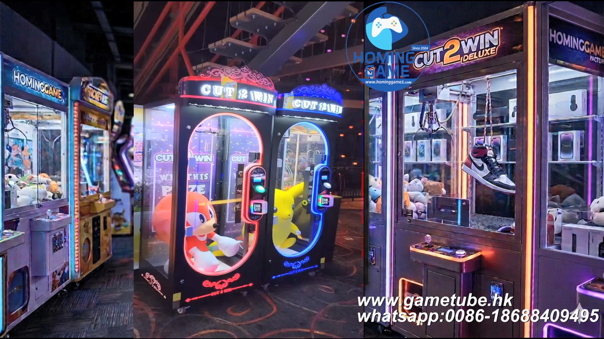 Cut 2 Win Prize Game Machine – Deluxe String Cutting Arcade Cabinet | HomingGame Factory
