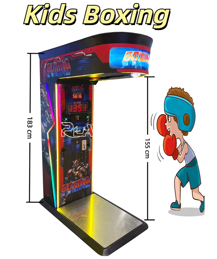 Coin Operated Indoor Kids Amusement Machine Sport Games Arcade Punch and Kick Electronic Boxing Game