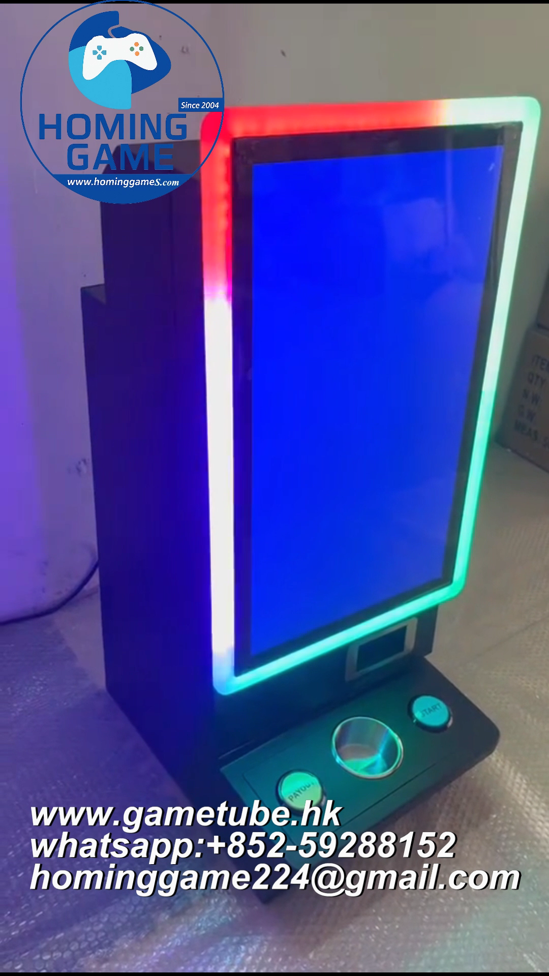 Wholesale Vertical Touch Screen 23.6 Inch Countertop Bartop Table Skill Game Machine Arcade Cabinet