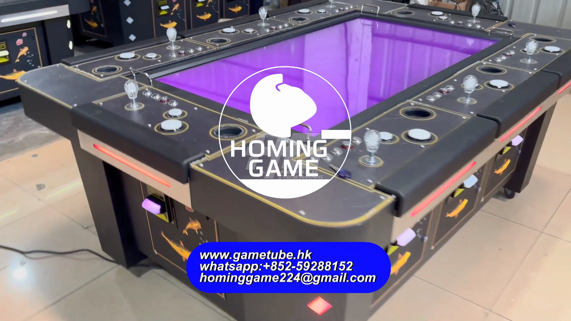 So Luxurious 8 Player 55 Inch Fish Game Machine - 8 Seat Arcade Table Cabinet by HomingGame