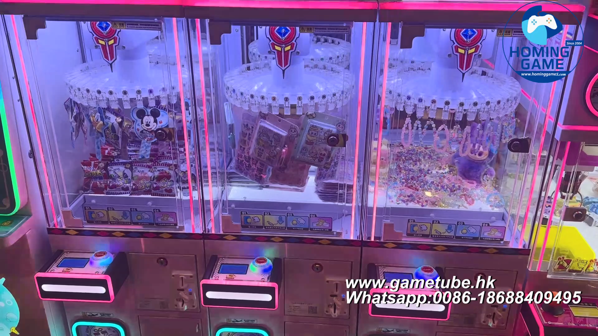 Mini Lucky Clip Prize Game Machine - Premium Arcade Clip Prize Game Machine by HomingGame Factory