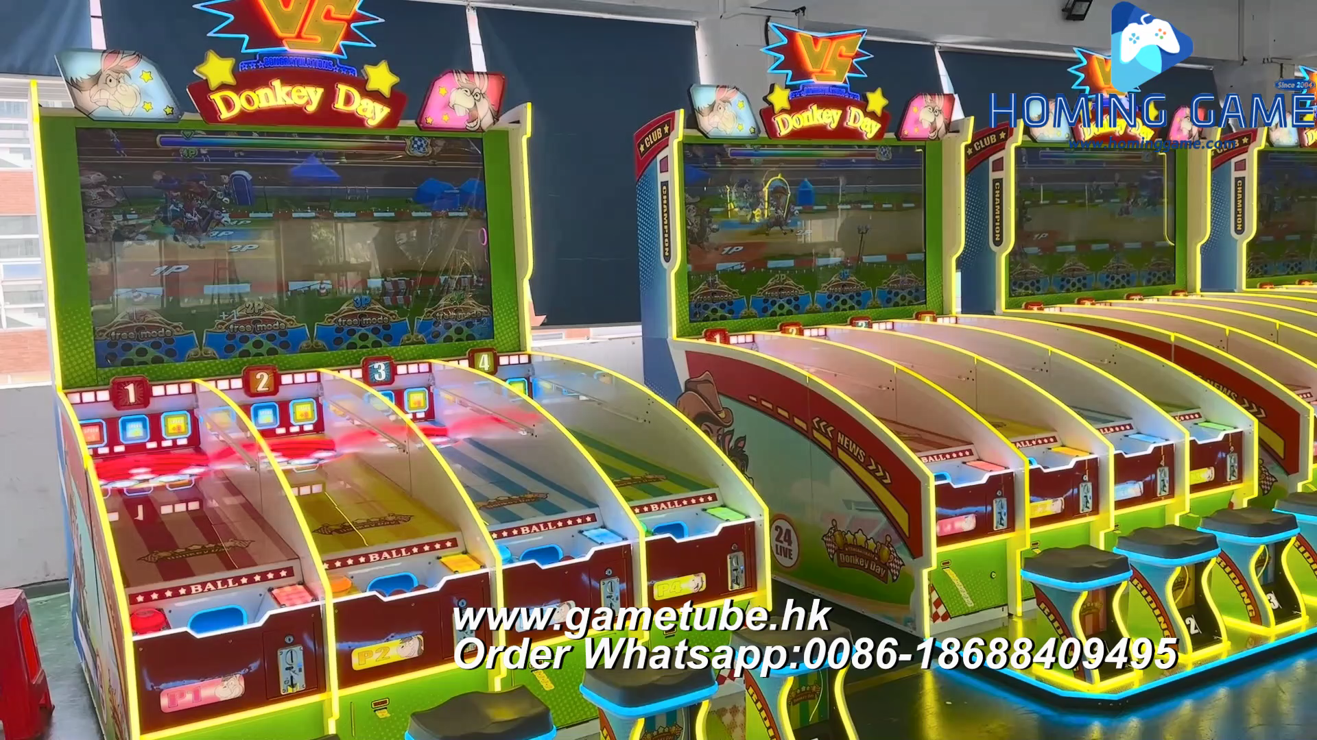 2025 New Donkey Day Racing Arcade Game Machine | Coin Operated Horse Racing Fun by HomingGame