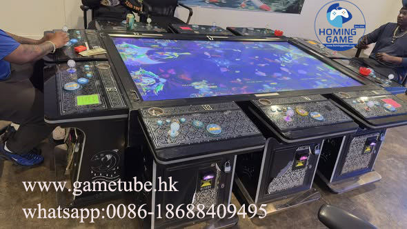 HomingGame Factory Price 10 Player Fishing Game Machine 86 Inch LCD Coin Operated Arcade Fish Hunter Table Ocean King 3 Plus Custom Software
