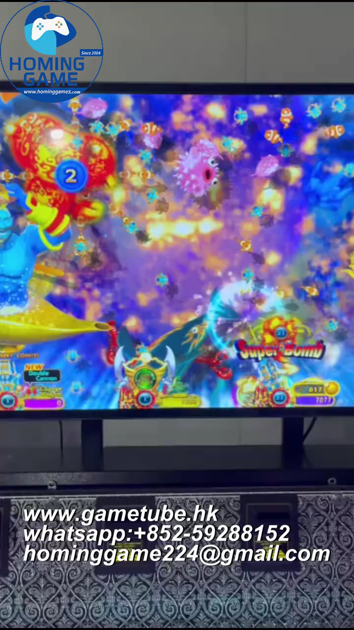 Premium 4-Player Standing Fish Game Machine by HomingGame Factory