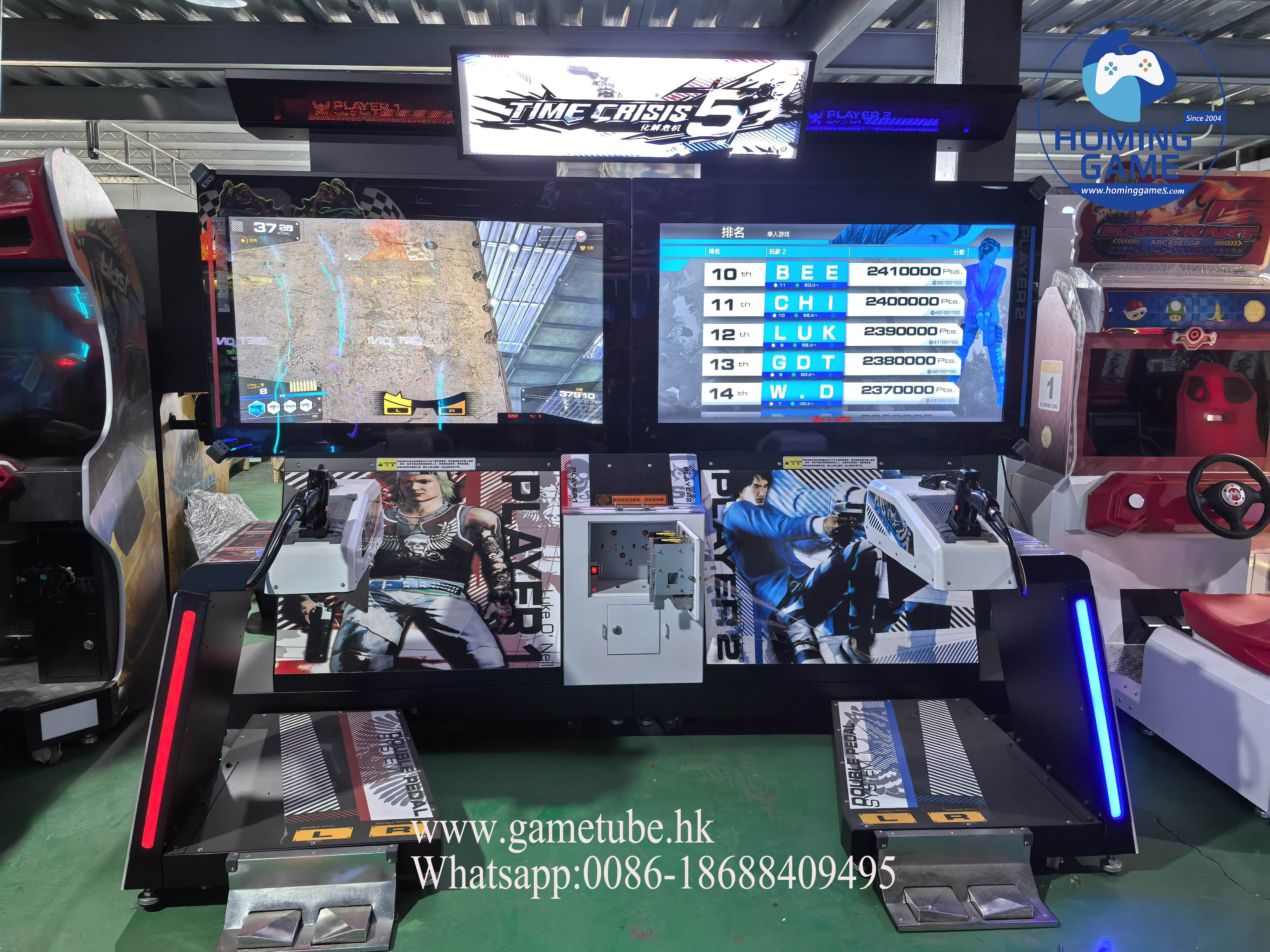 HomingGame Time Crisis 5 Deluxe Twin Player Gun Shooting Simulator Game Machine – Commercial Arcade Video Shooting Machine for Amusement Center