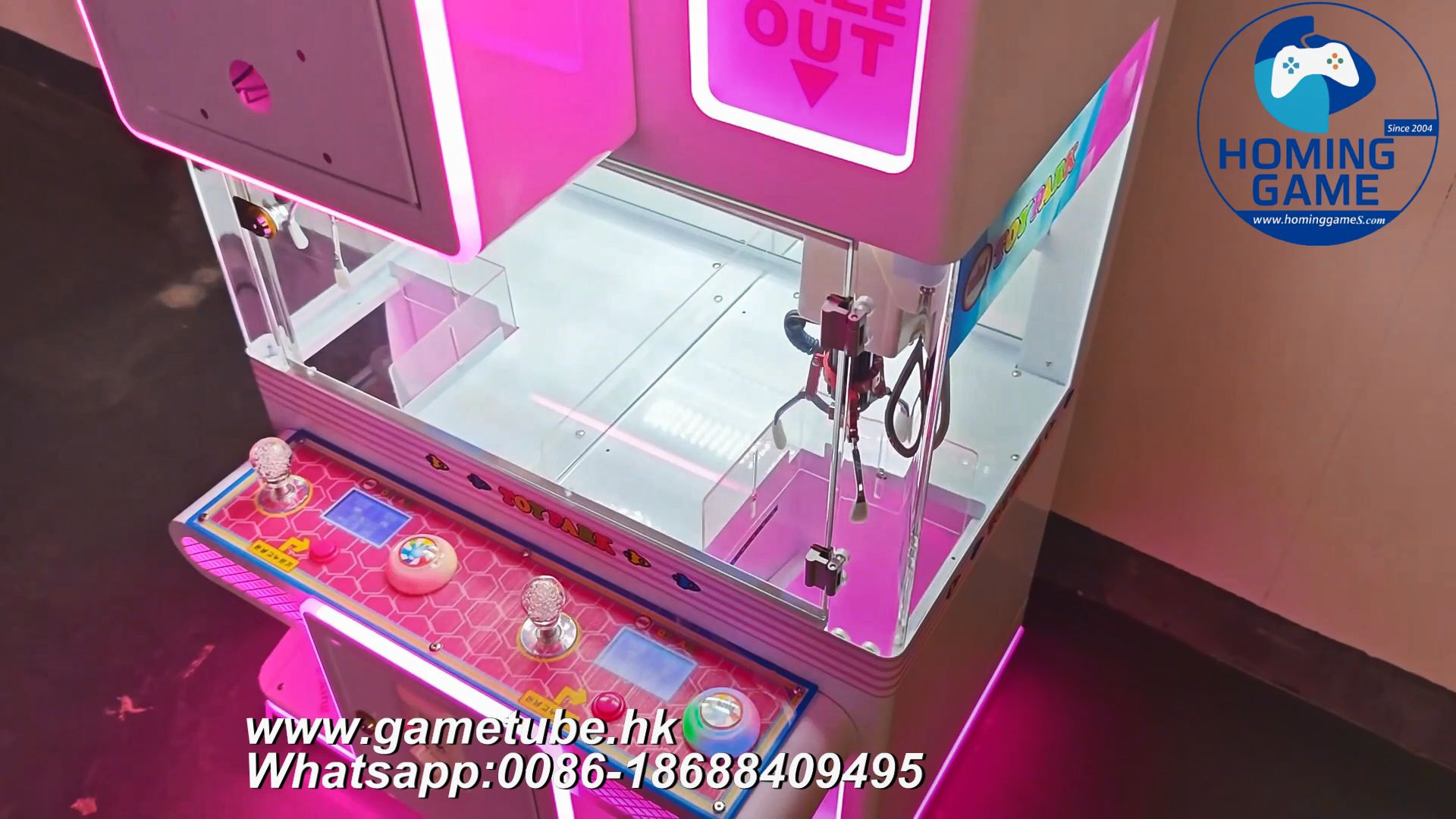 Top 4-Player Coin Operated Claw Machine | Mini Toy Park Metal Crane Arcade Game by HomingGame