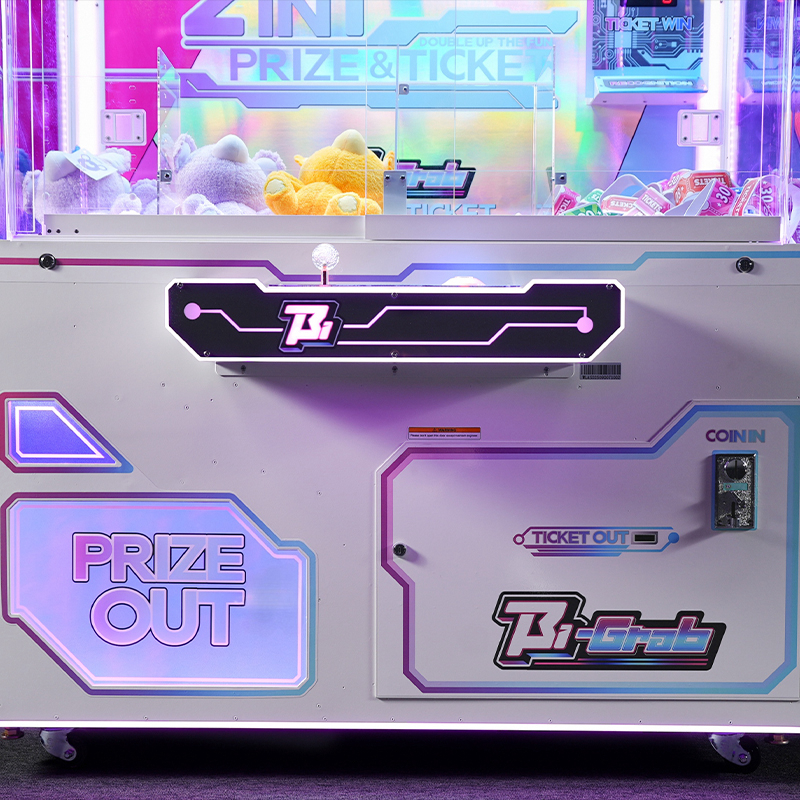  HomingGame Bi-Grab Double Player Crane Machine - High-Profit RFID Toy Catcher Prize Game Machine