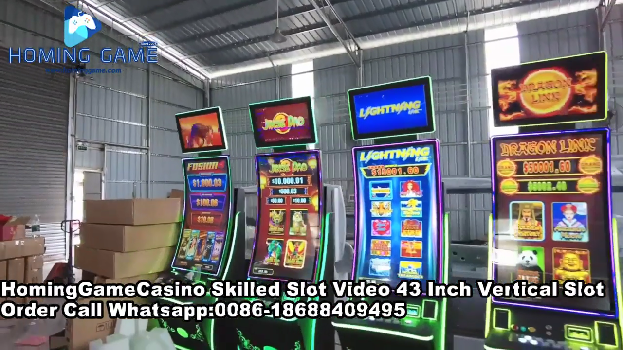 HomingGameCasino Skilled Slot Video 43 Inch Vertical Slot Game Machine#slotgame #slotmachine #Casino#Sweepstake#SkillGameCabinet(Order Call Whatsapp:0086-18688409495)