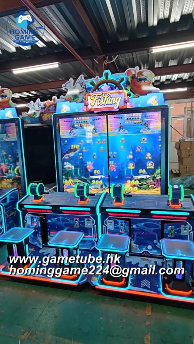 2026 Hot Sale 4-Player Upright Fishing Lottery Redemption Machine &ndash; HomingGame Factory(Order Send Email:hominggame224@gmail.com)