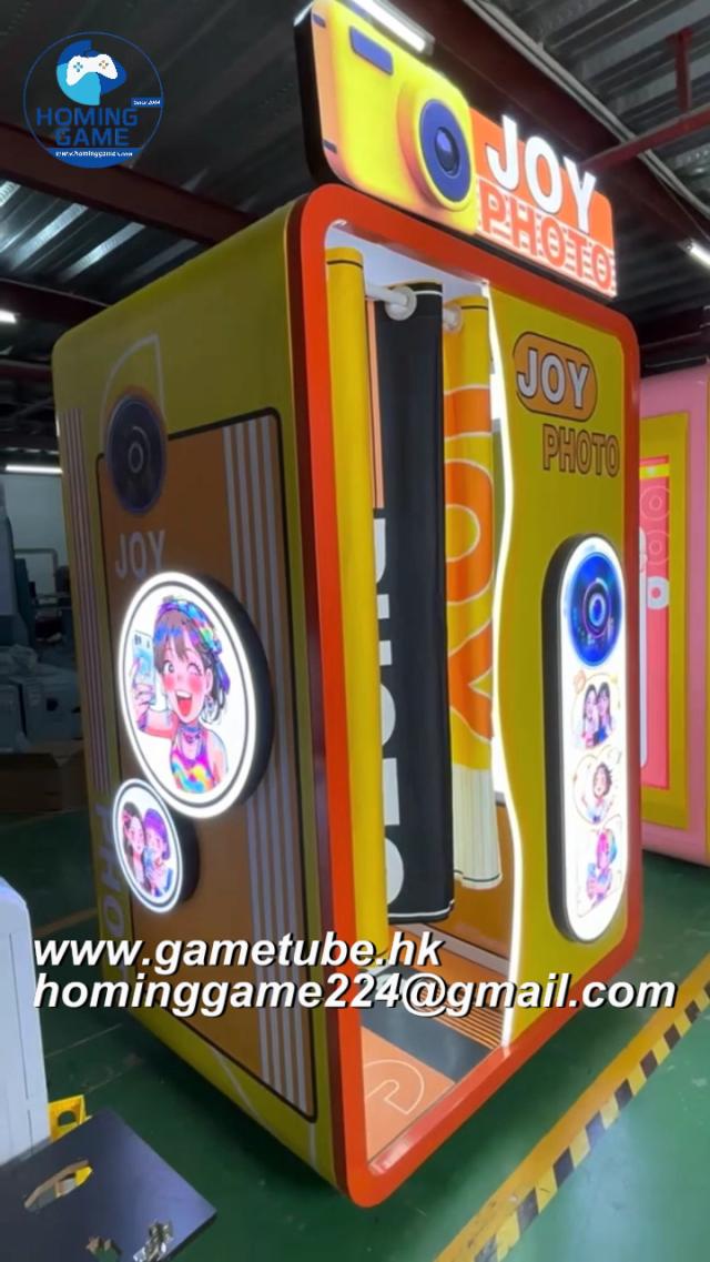 Coin Operated Joy Photo DIY Printing Vending Machine &ndash; Portable Instant Photo Booth(Order Send Email:hominggame224@gmail.com)
