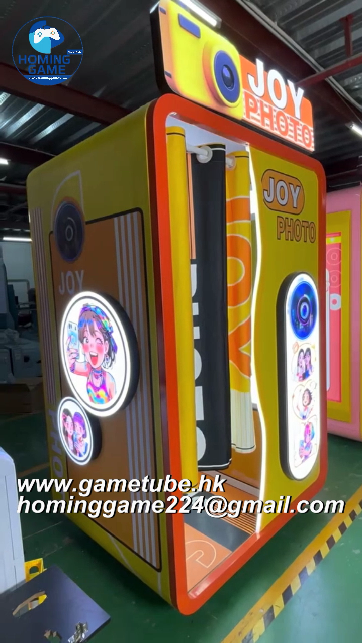 Coin Operated Joy Photo DIY Printing Vending Machine &ndash; Portable Instant Photo Booth(Order Send Email:hominggame224@gmail.com)